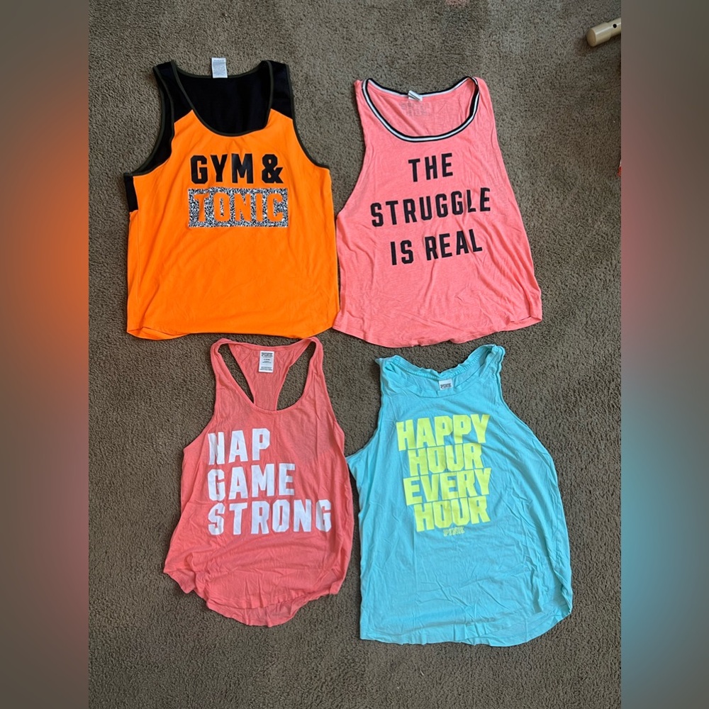 PINK! Medium tank top bundle